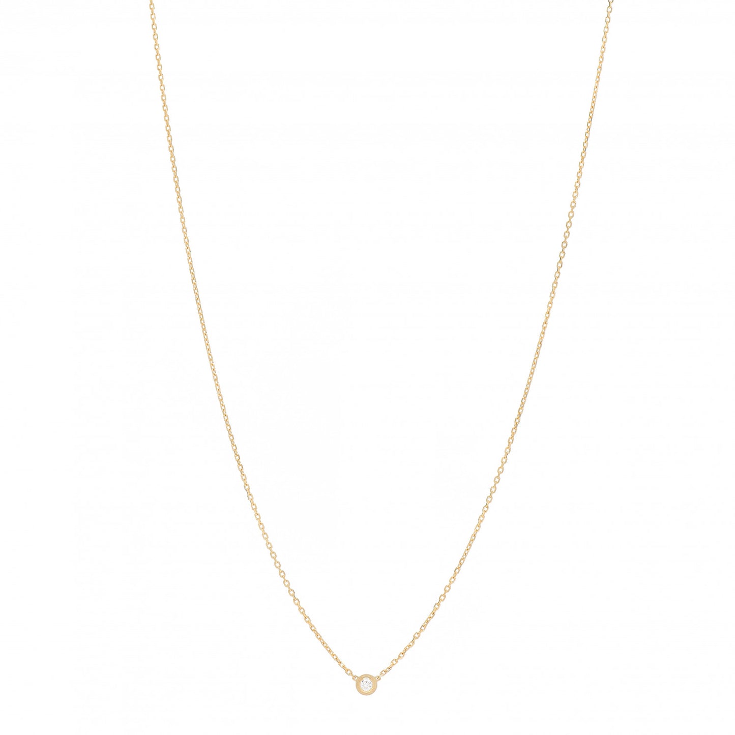 18K Yellow Gold Diamond XS D'Amour Pendant Necklace