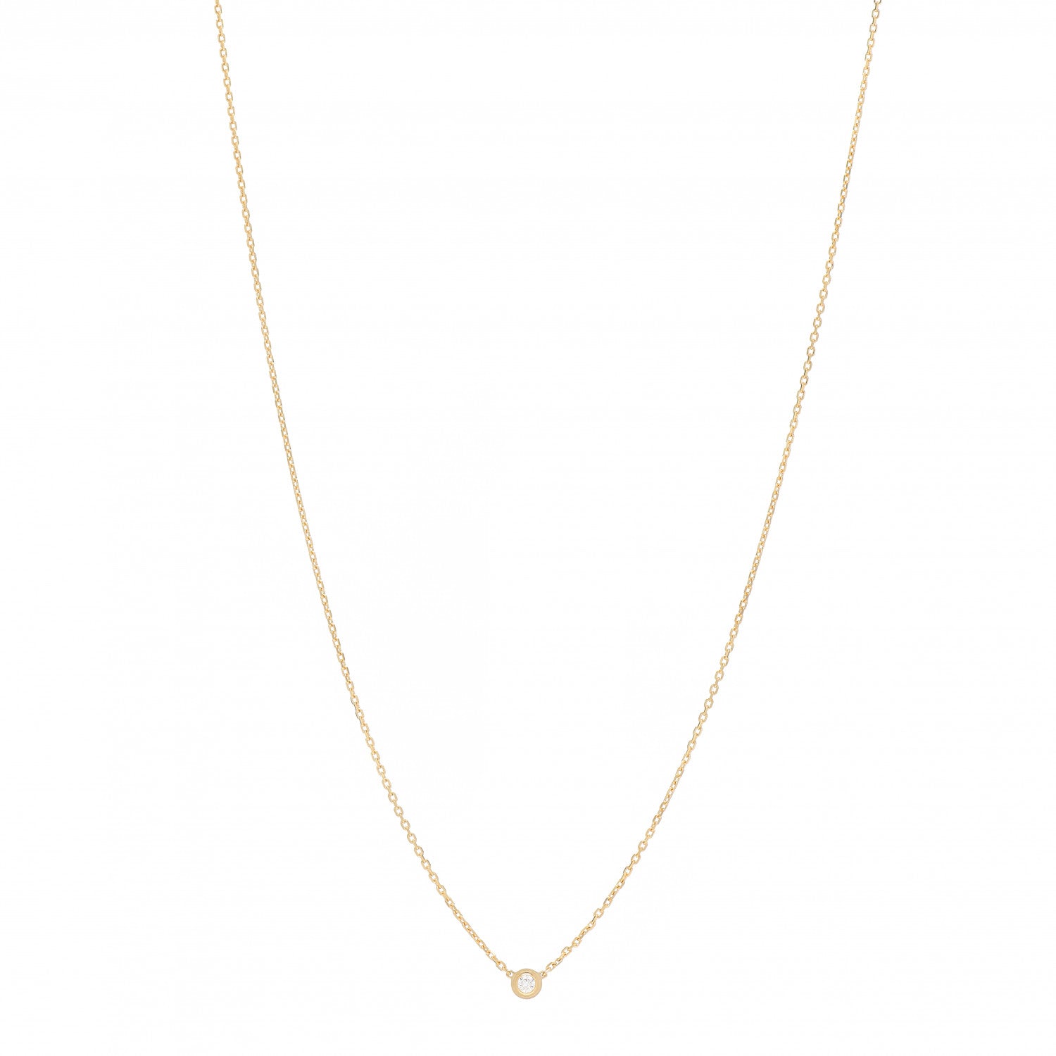 Cartier 18K Yellow Gold Diamond XS D'Amour Pendant Necklace 1 of 4