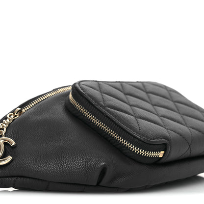 Chanel Caviar Quilted Business Affinity Waist Belt Bag Navy 9 of 10