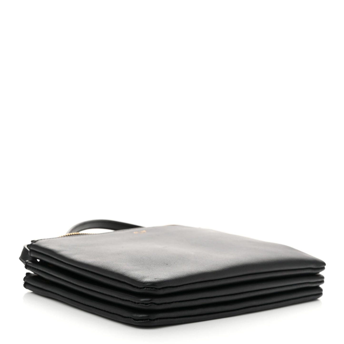Lambskin Small Trio Crossbody Bag Black
