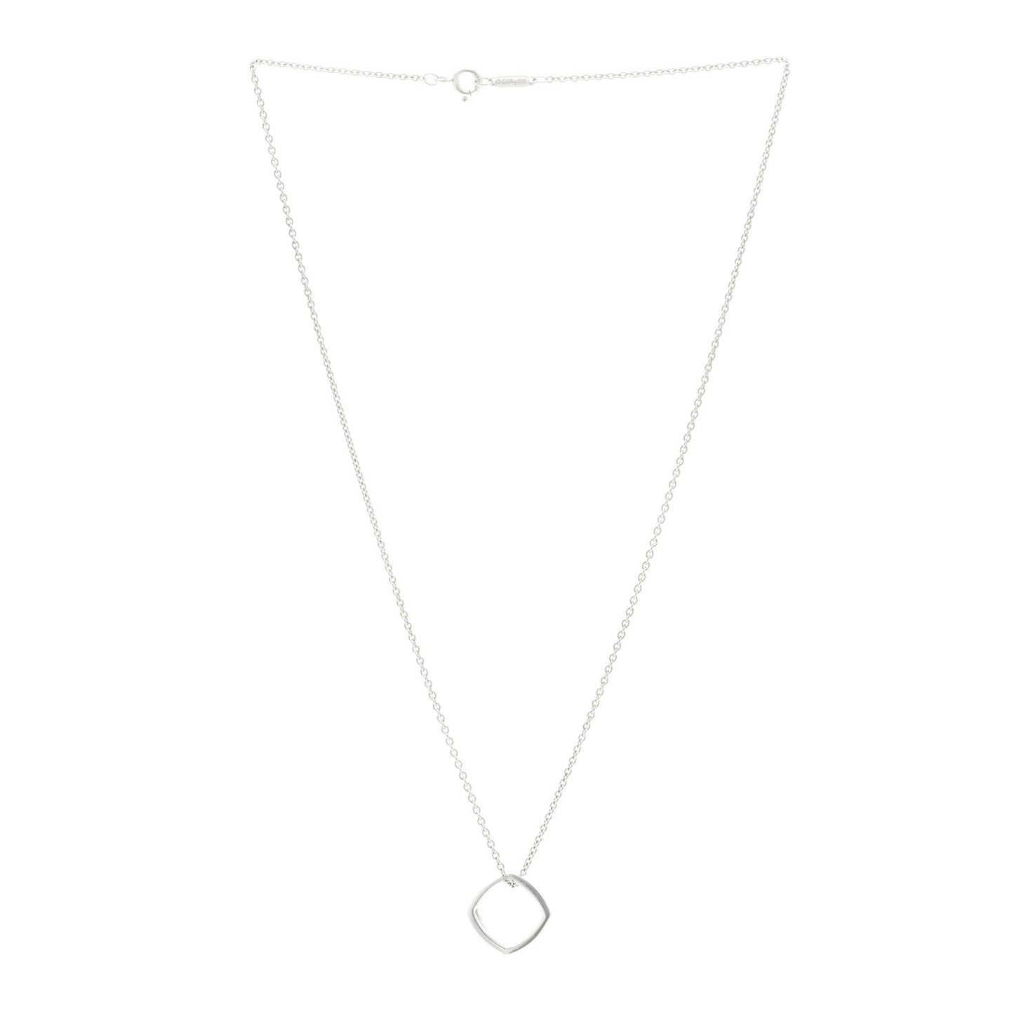 Sterling Silver Frank Gehry Torque Pendant Necklace