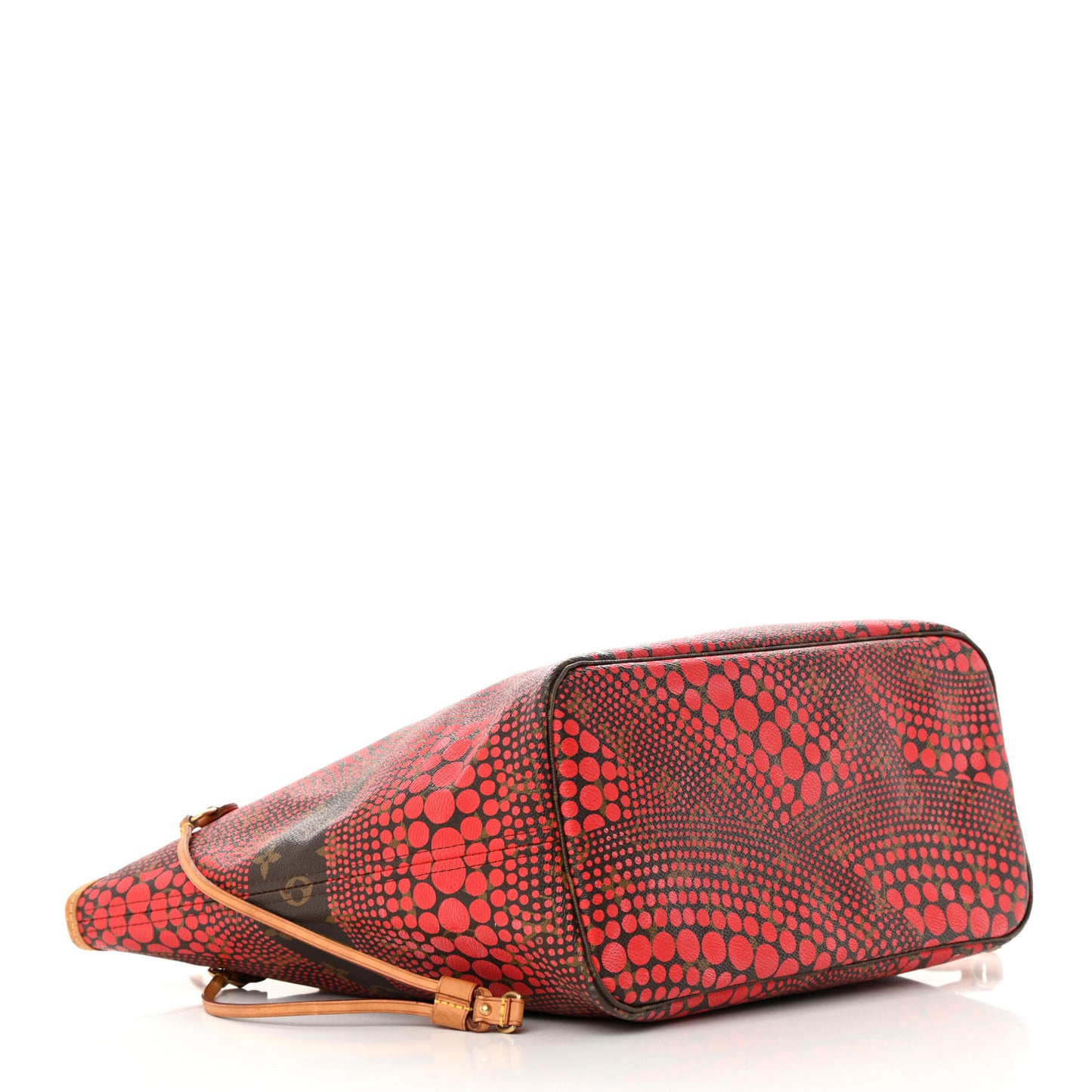 Monogram Kusama Waves Neverfull MM Red