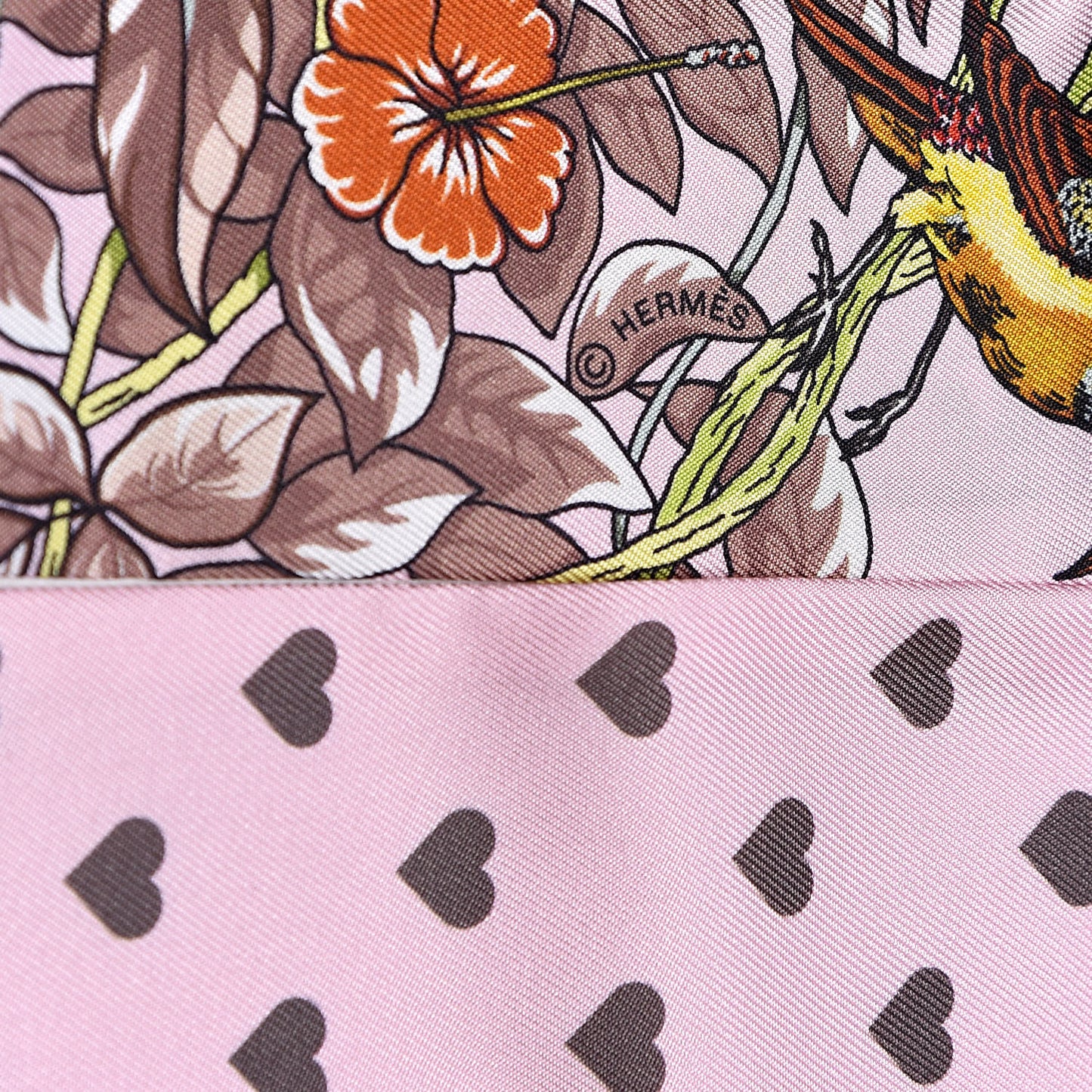 Silk Jungle Love Love Twilly Rose Pale Etoupe