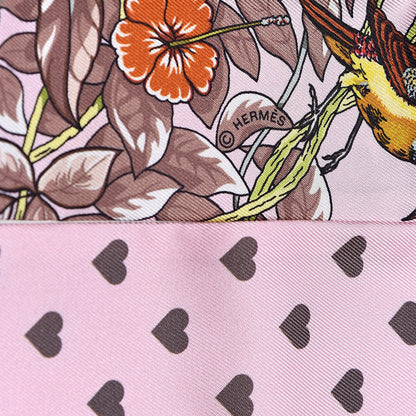 Hermes Silk Jungle Love Love Twilly Rose Pale Etoupe 4 of 5