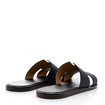 Hermes Epsom Mens Izmir Sandals 44 Marine 4 of 9