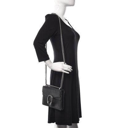 Gucci Calfskin Mini Dionysus Shoulder Bag Black 2 of 16