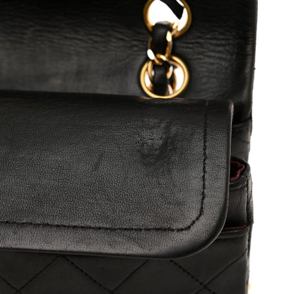 Chanel Lambskin Quilted Small Double Flap Black 14 of 15
