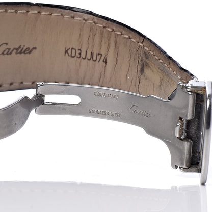 Cartier Stainless Steel 18K Pink Gold Alligator 42mm Calibre de Cartier Automatic Watch 7 of 8