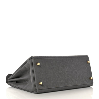 Hermes Togo Kelly Retourne 28 Etain 5 of 38