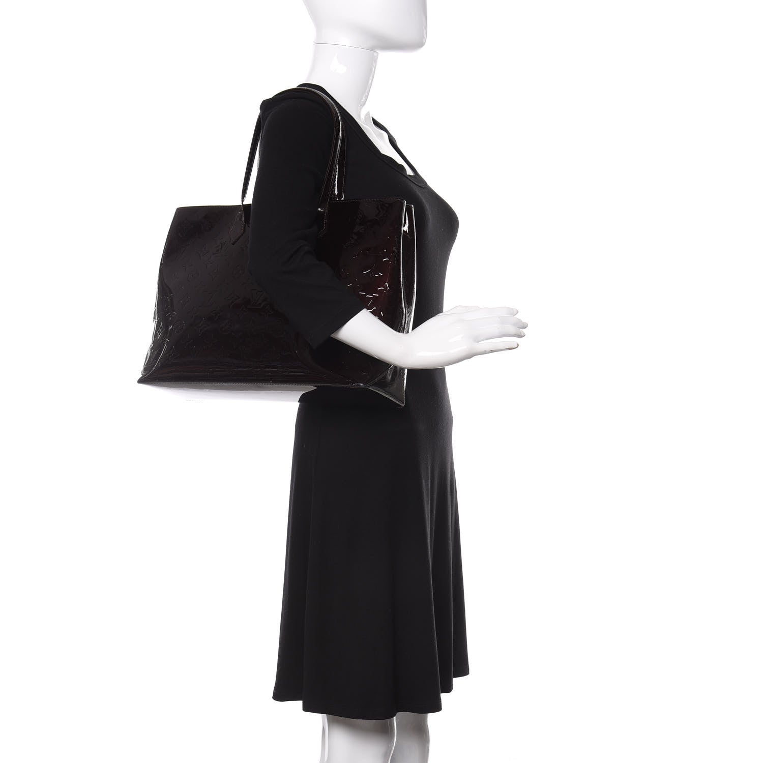 Louis Vuitton Vernis Wilshire MM Amarante 2 of 8