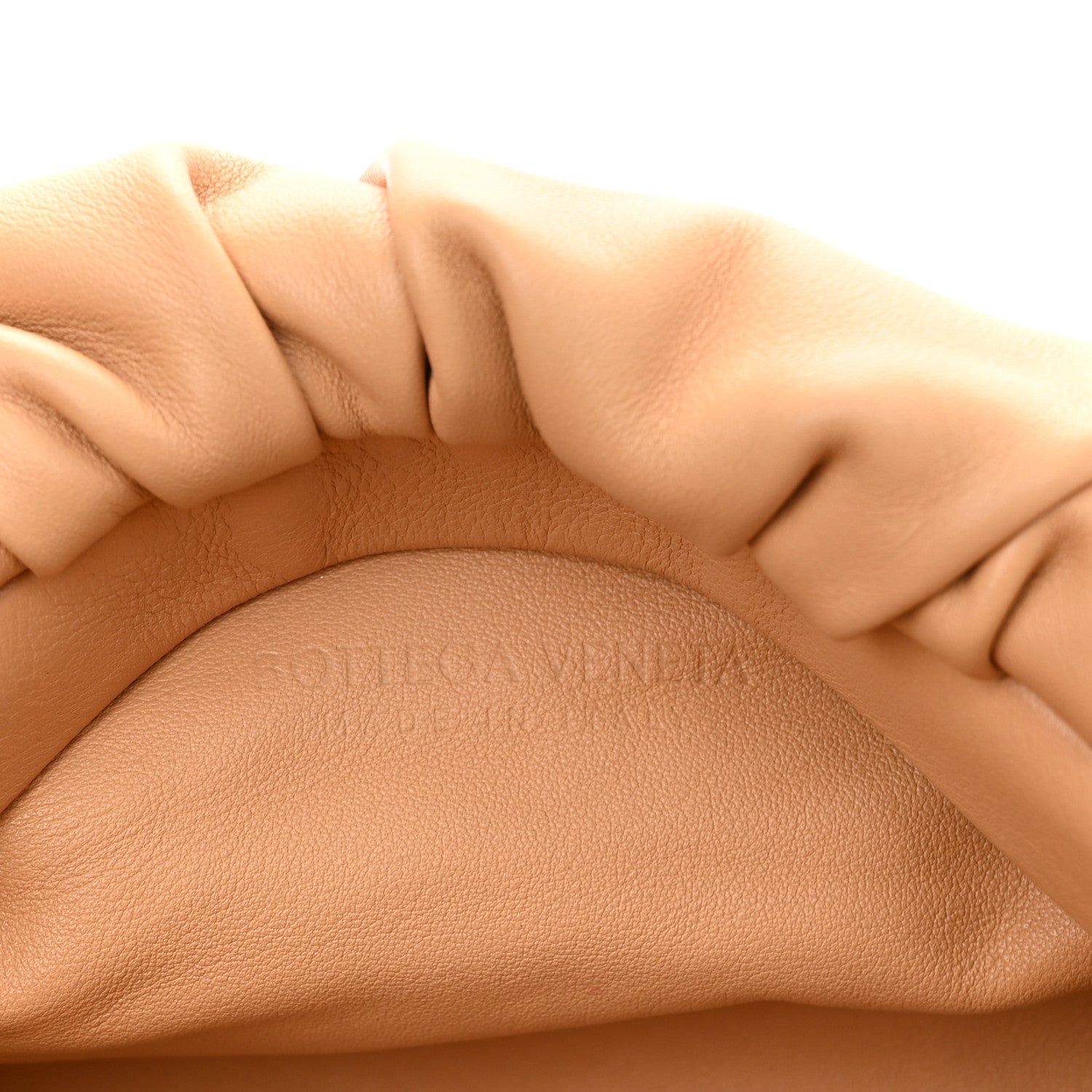 Bottega Veneta Calfskin Teen Chain Pouch Almond 6 of 11