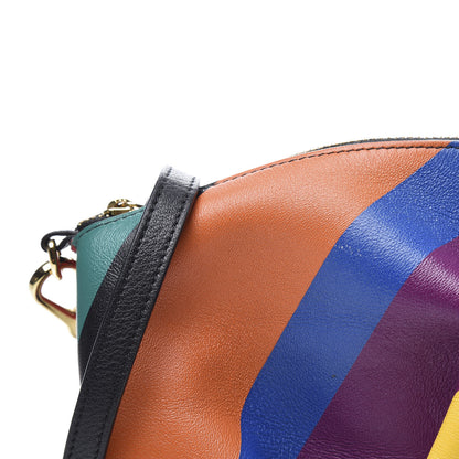 Loewe Calfskin Mini Striped Elephant Crossbody Bag Multicolor 11 of 14
