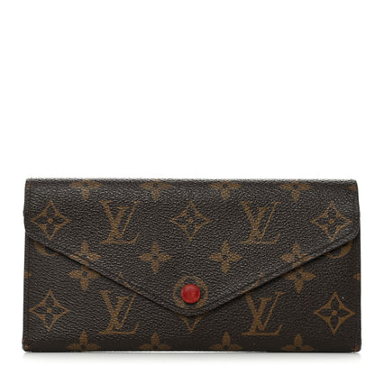 Louis Vuitton Monogram Josephine Wallet Red 1 of 13