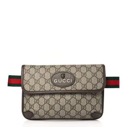 Gucci GG Supreme Monogram Neo Vintage Web Belt Bag Brown 1 of 9