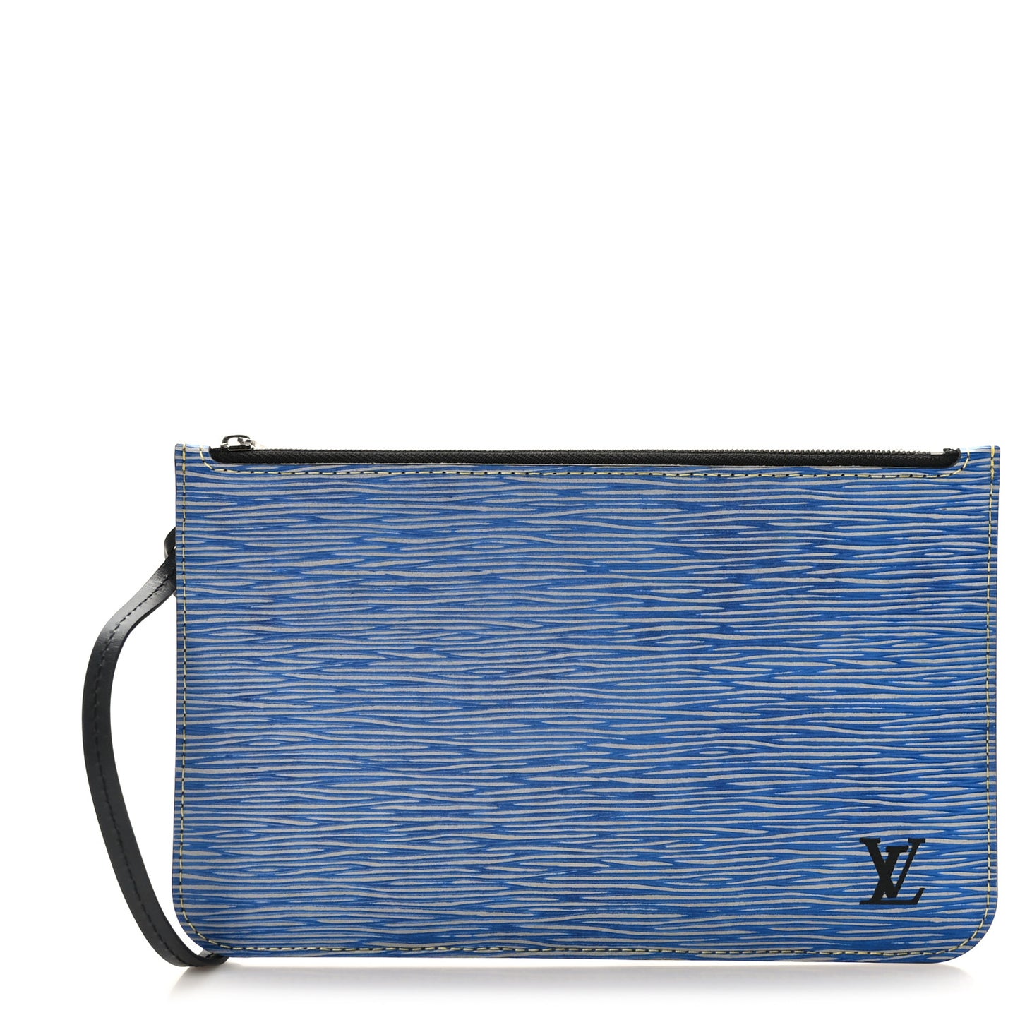 Epi Neverfull Pochette MM Denim Light