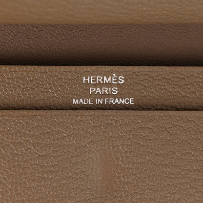 Hermes Chevre Mysore Mini Bearn Wallet Etoupe 6 of 10