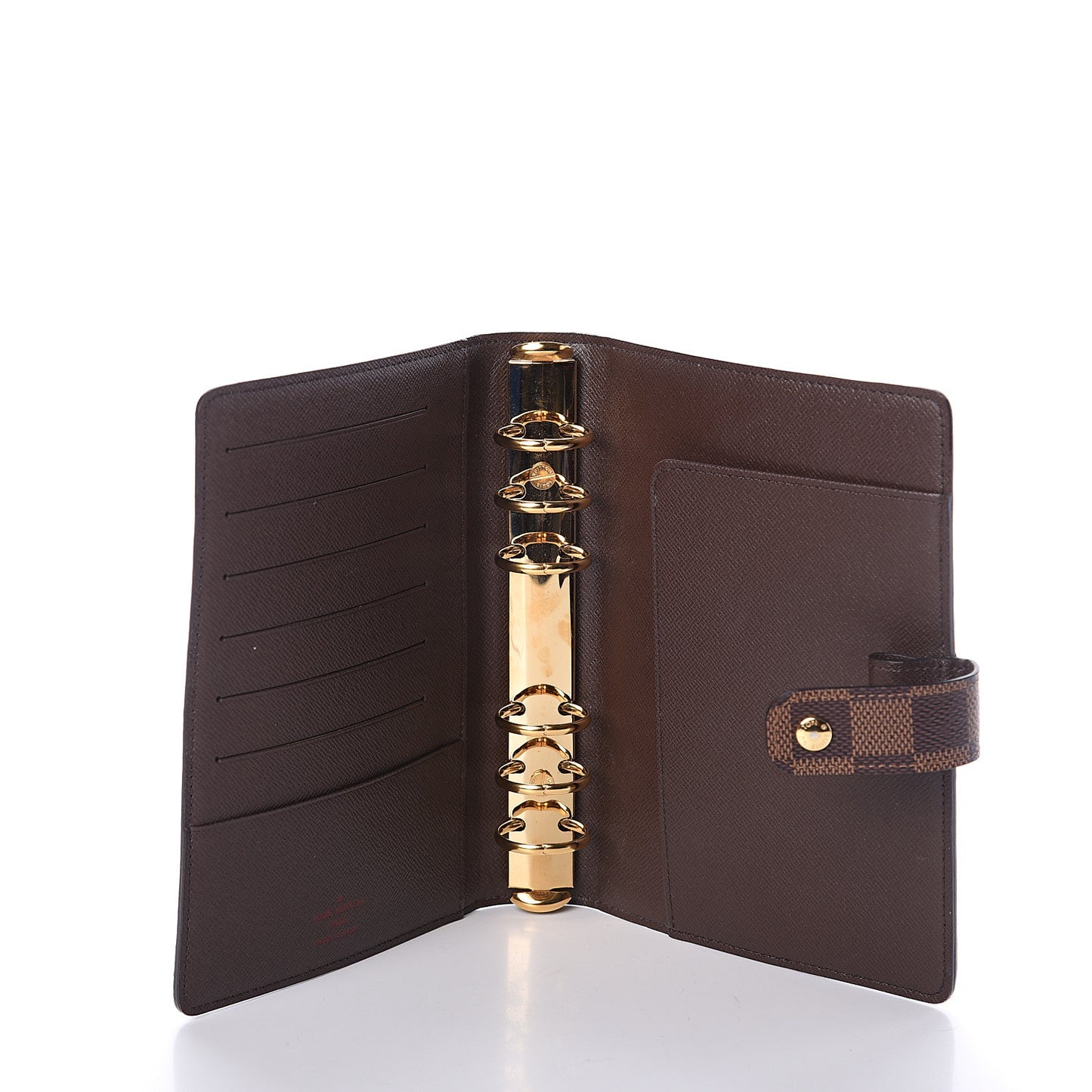 Damier Ebene Medium Ring Agenda Cover