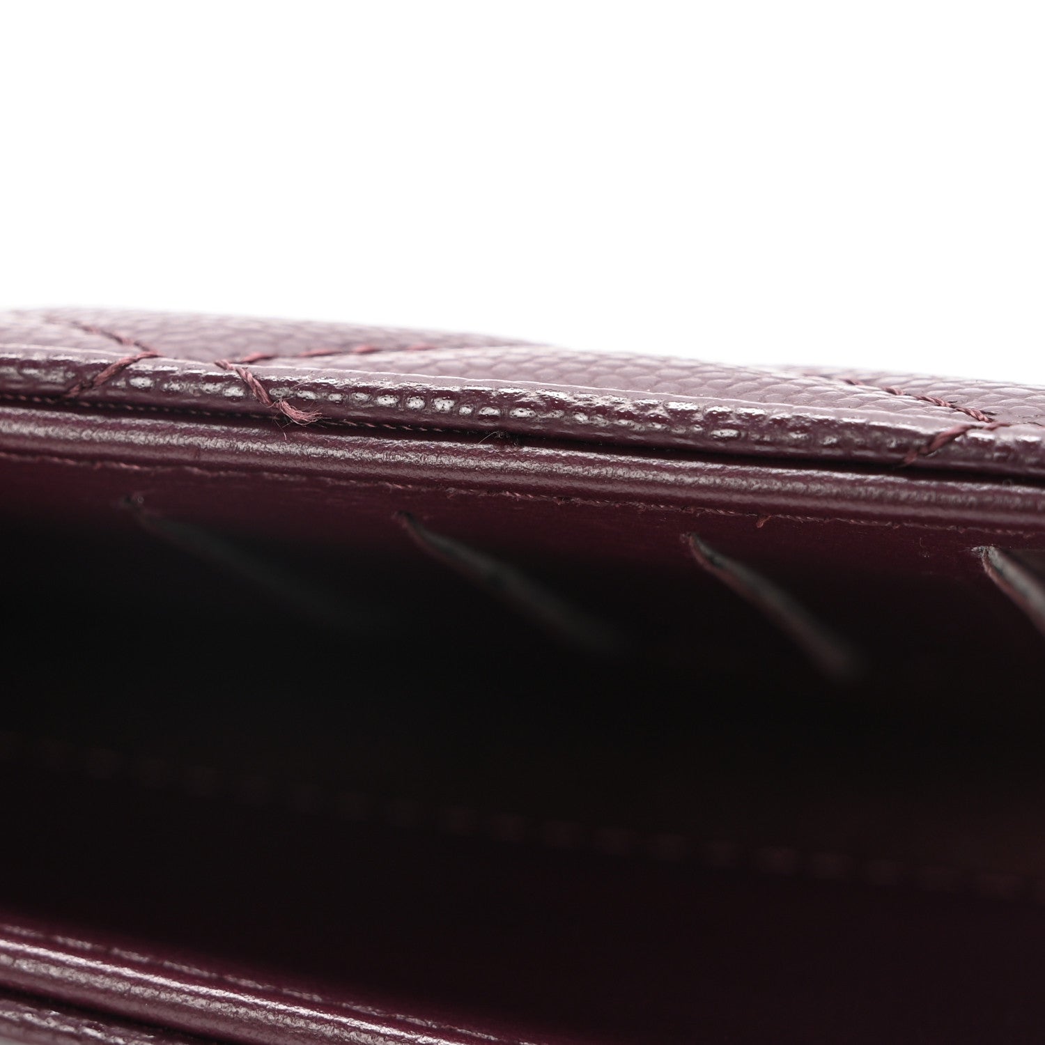Chanel Caviar Quilted Passport Holder Dark Purple 9 of 11