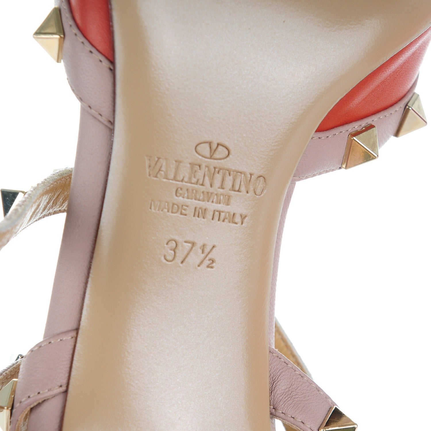 Valentino Garavani Nappa Rockstud Ankle Strap 65mm Pumps 37.5 English Red Poudre 6 of 8