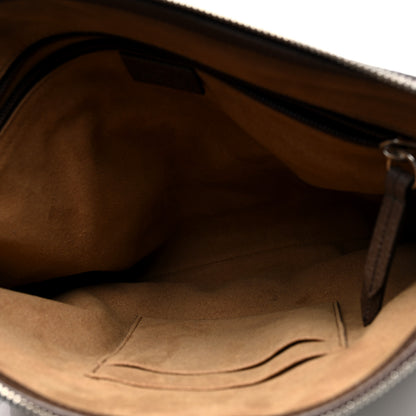 Gucci GG Supreme Monogram Tian Web Medium Flat Messenger Beige Multicolor New Acero 5 of 10