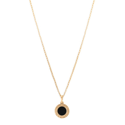 Bulgari 18K Yellow Gold Black Onyx BVLGARI BVLGARI Pendant Necklace 2 of 7