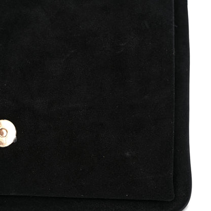 Gucci Suede Medium Arli Flap Shoulder Bag Black 10 of 10