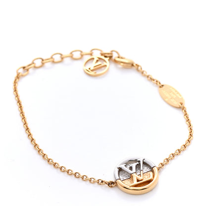 Louis Vuitton Metal L To V Bracelet Gold Silver 1 of 5