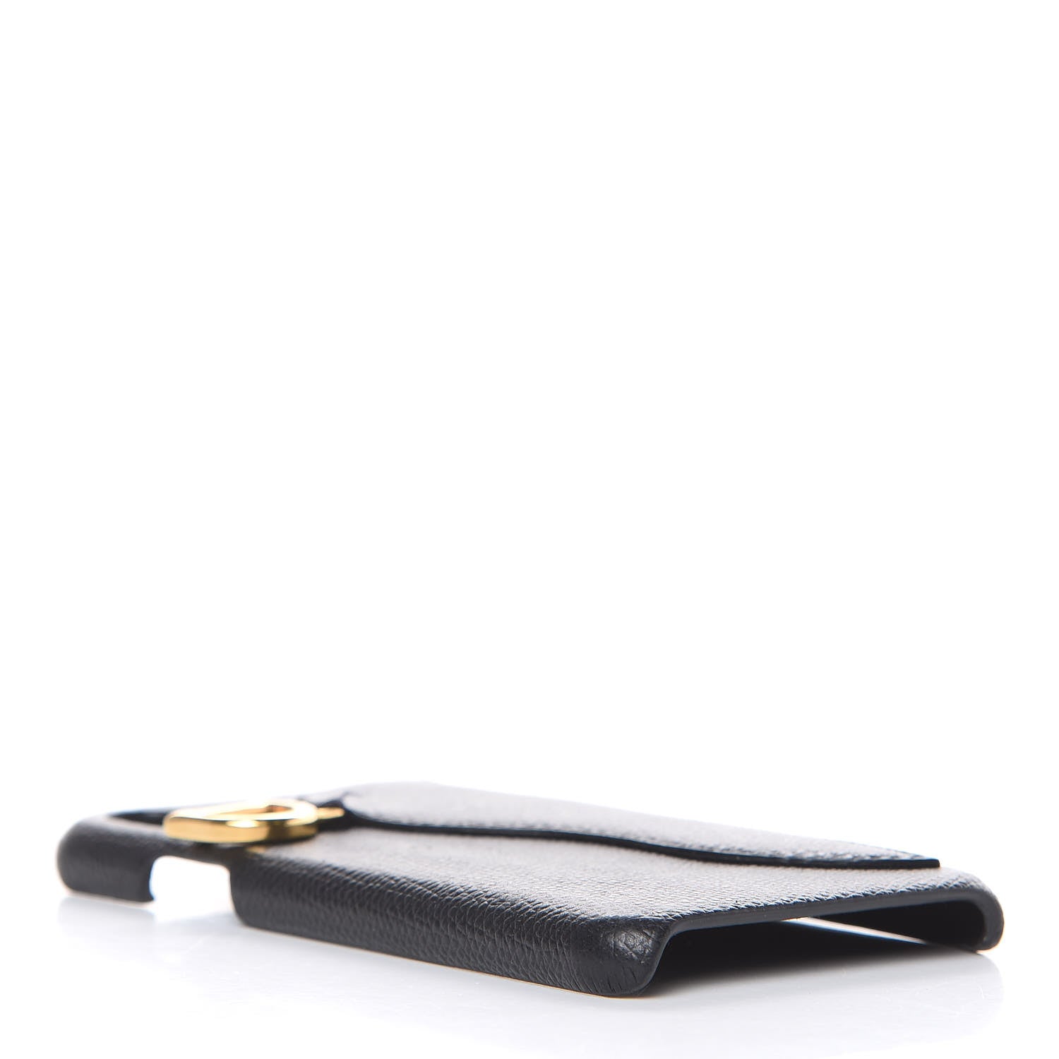 Christian Dior Grained Calfskin Saddle iPhone X Case Black 4 of 9