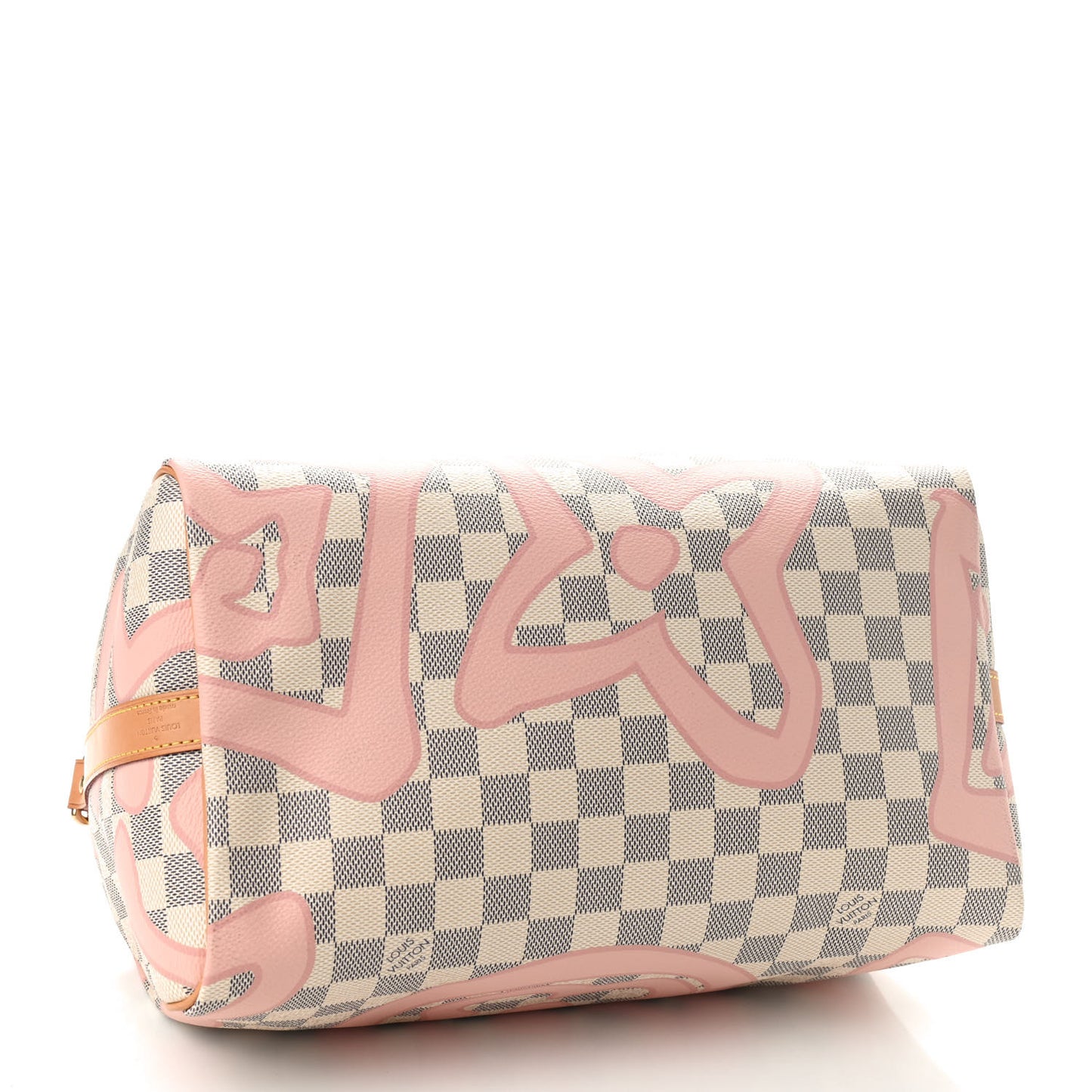 Damier Azur Tahitienne Speedy Bandouliere 30 Rose Ballerine