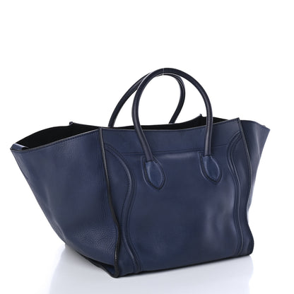 Celine Supple Calfskin Medium Phantom Luggage Midnight 2 of 4