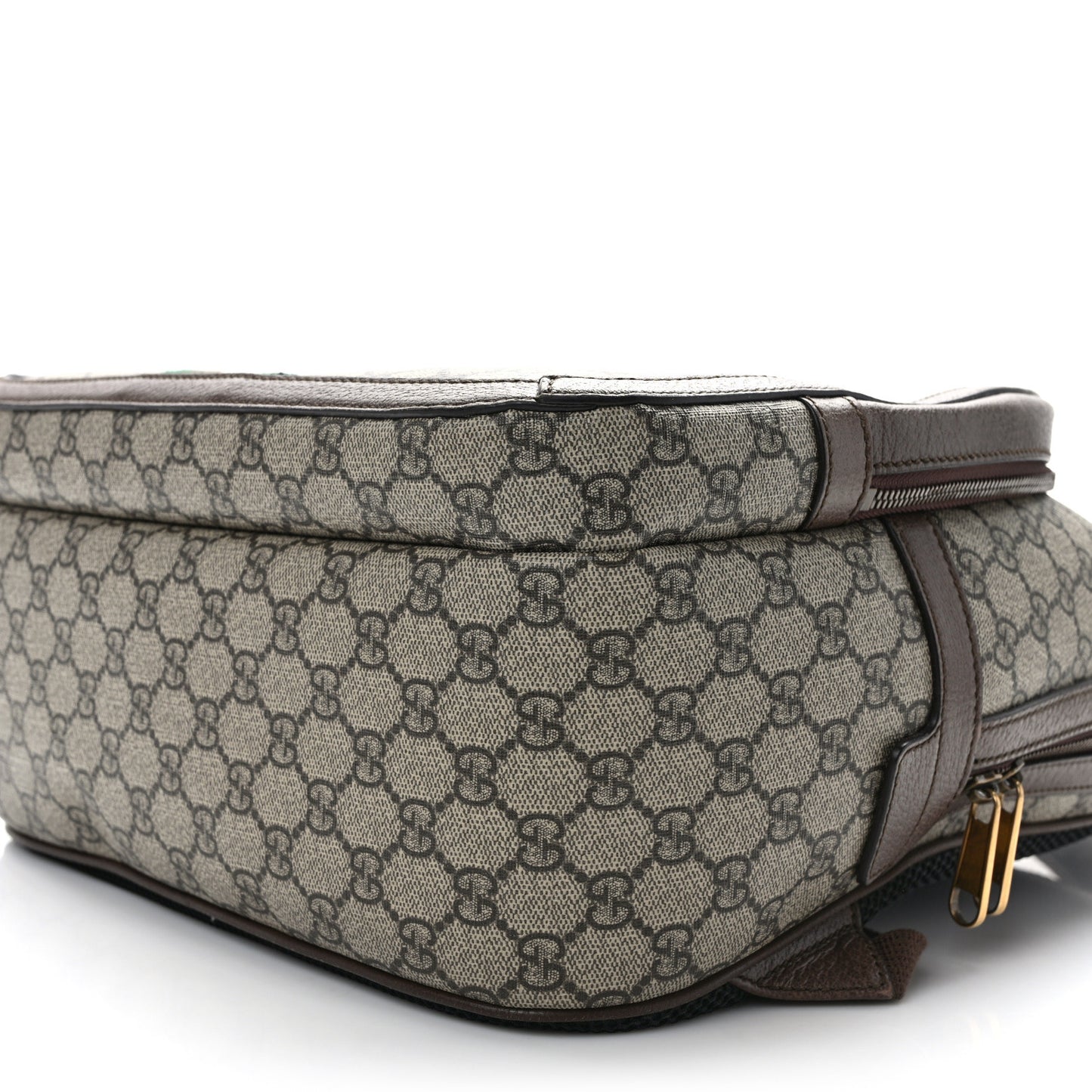 GG Supreme Monogram Medium Ophidia Day Backpack Brown