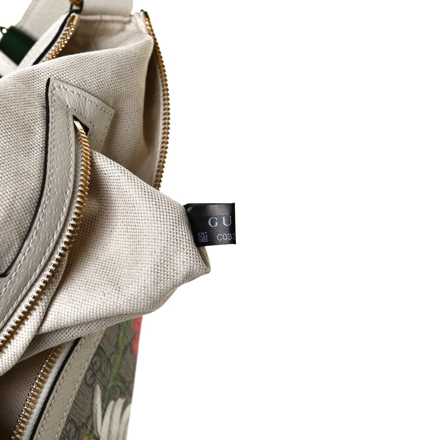 Gucci GG Supreme Monogram Flora Web Small Ophidia Half Moon Hobo White 8 of 14