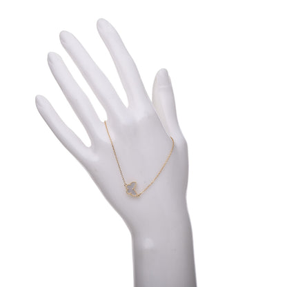 Van Cleef & Arpels 18K Yellow Gold Mother of Pearl Sweet Alhambra Butterfly Bracelet 2 of 10