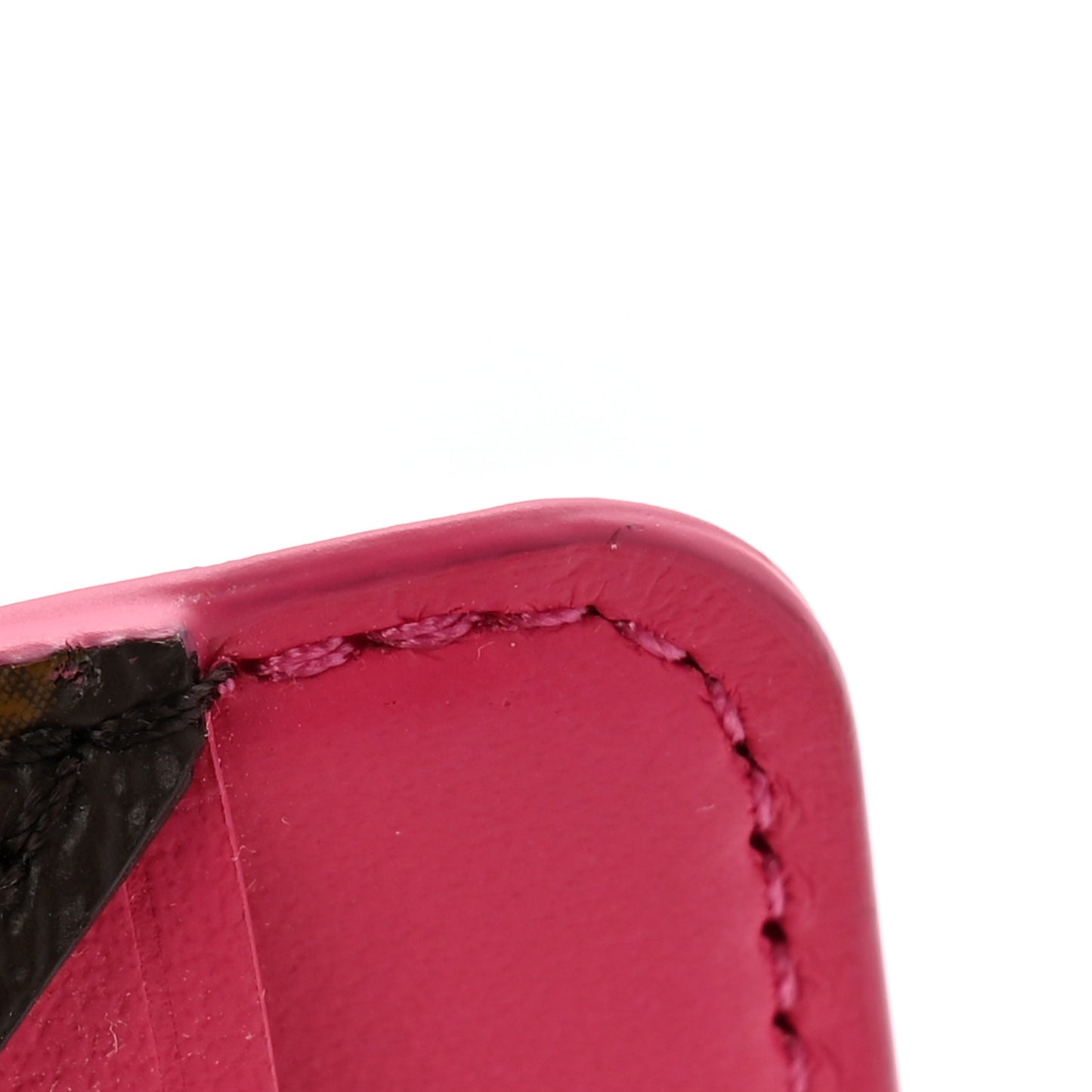 Monogram Macassar Magnetic Card Holder Pondichery Pink