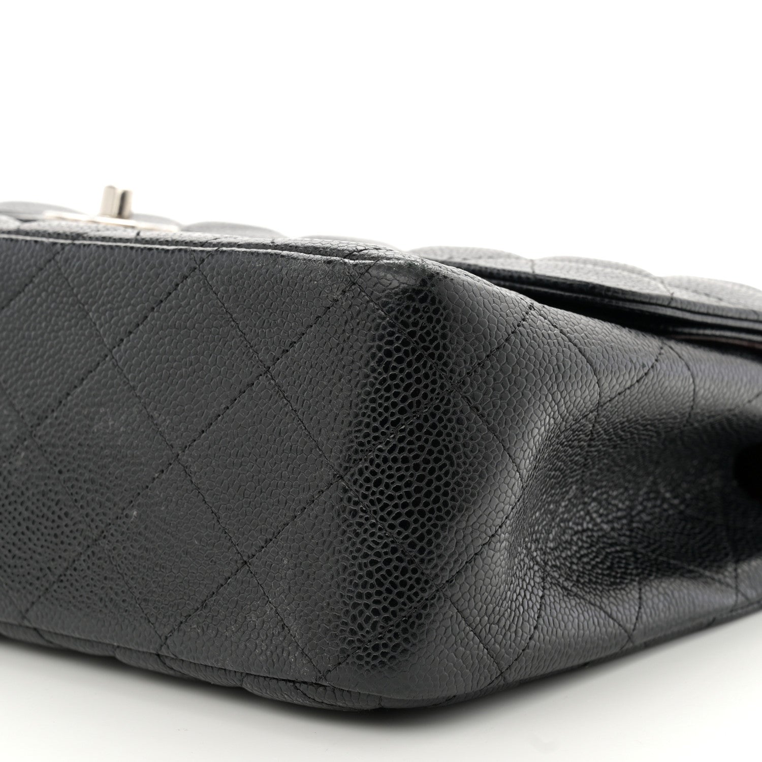 Chanel Caviar Quilted Jumbo Double Flap Black 9 of 10