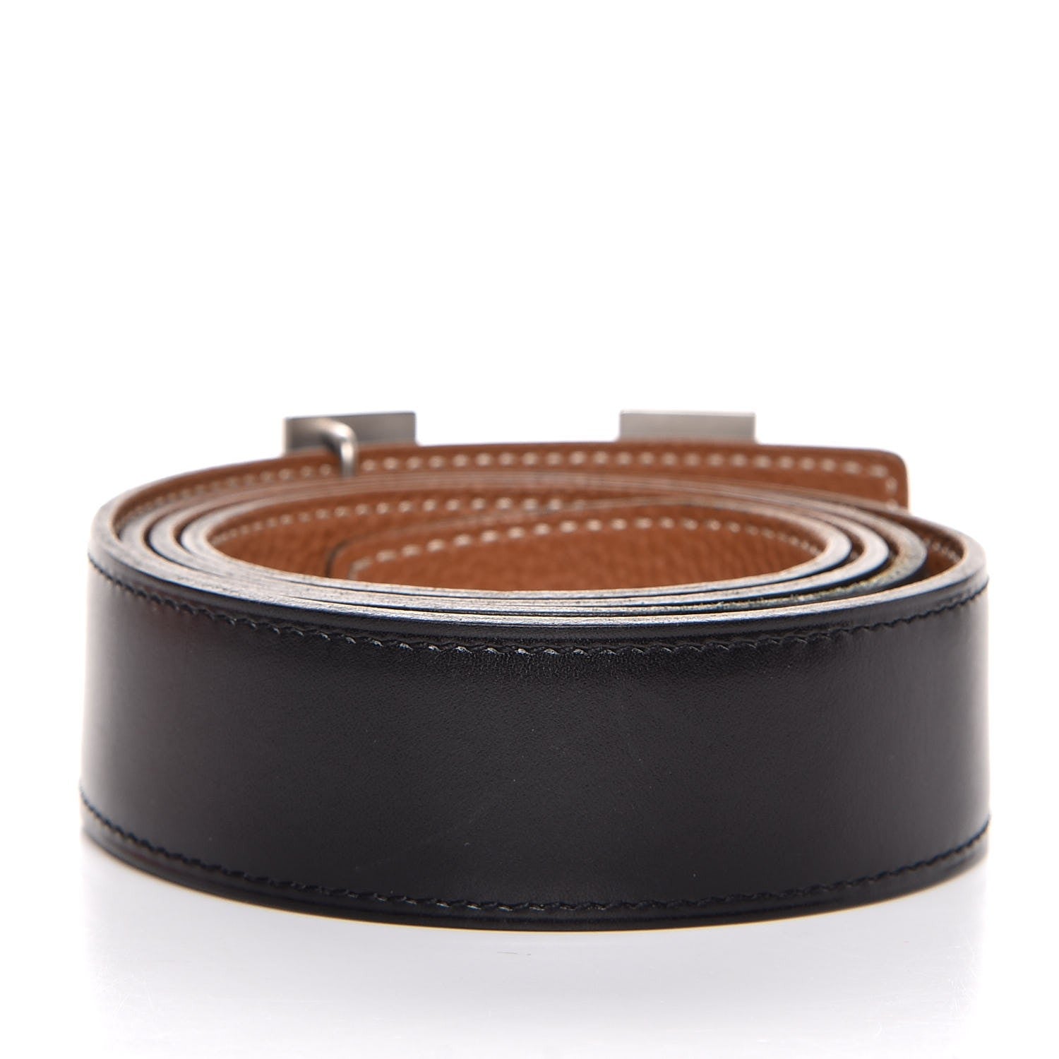 Hermes Box Togo 32mm H Belt 100 Black Gold 3 of 7