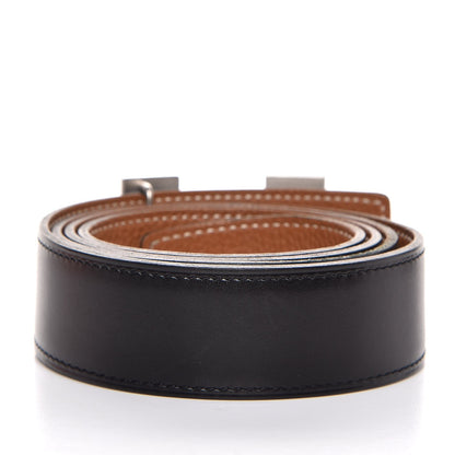 Hermes Box Togo 32mm H Belt 100 Black Gold 3 of 7