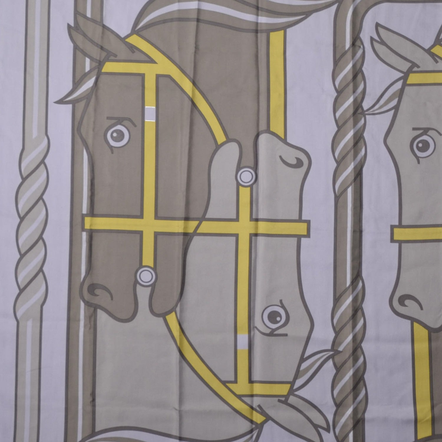 Hermes Silk Dip Dyed Quadrige Scarf 140 Lilac Gris Chartreuse 1 of 7