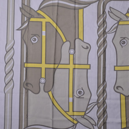 Hermes Silk Dip Dyed Quadrige Scarf 140 Lilac Gris Chartreuse 1 of 7