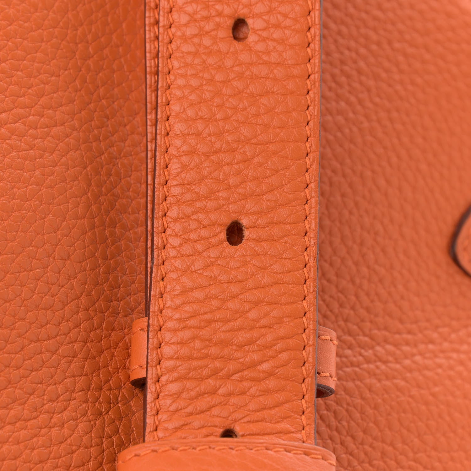 Hermes Taurillon Clemence Jypsiere 34 Orange 16 of 17