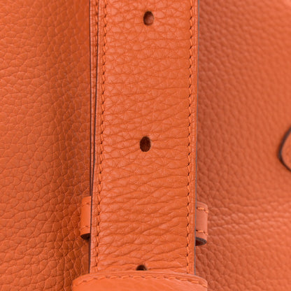 Hermes Taurillon Clemence Jypsiere 34 Orange 16 of 17