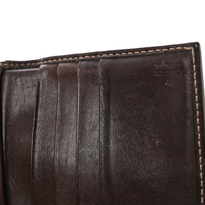 Gucci Monogram Britt Tri Fold Wallet Dark Brown 12 of 14