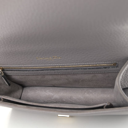 Christian Dior Grained Calfskin Medium Diorama Flap Bag Grey 5 of 10