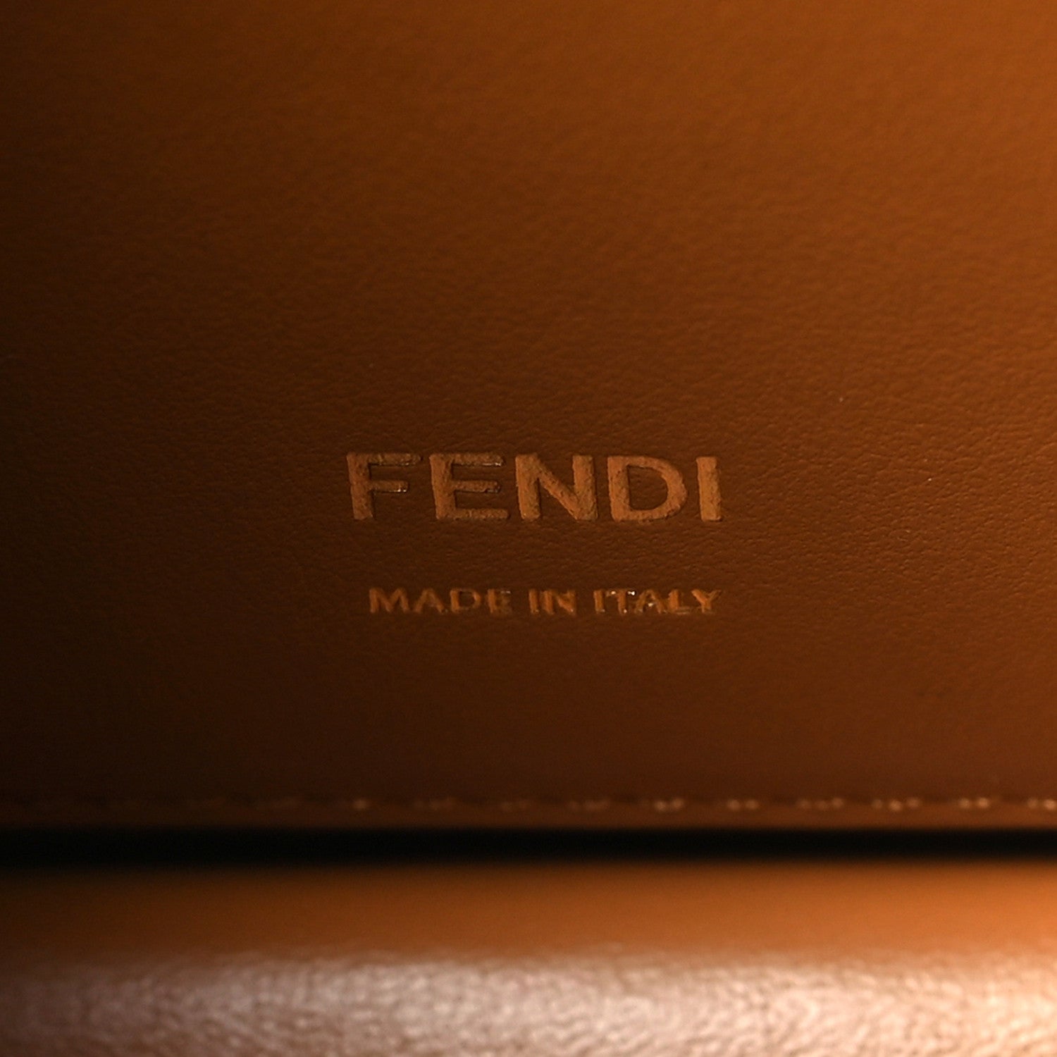 Fendi Vitello Grace Matte Small Kan U Shoulder Bag Midnight 5 of 9