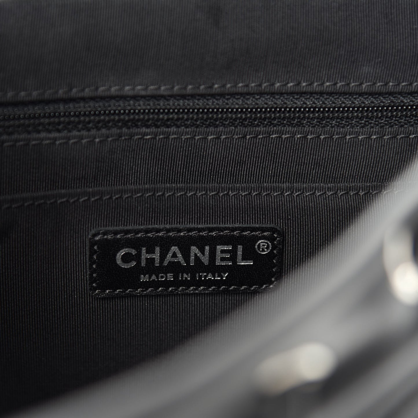 Calfskin Chevron Quilted Large Urban Spirit Backpack Black