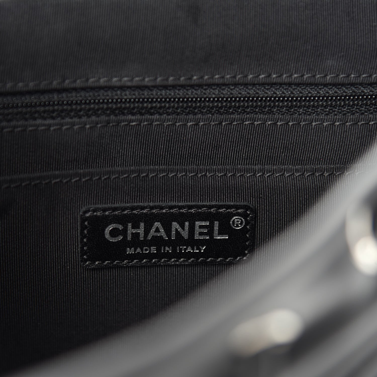 Chanel Calfskin Chevron Quilted Large Urban Spirit Backpack Black 9 of 11