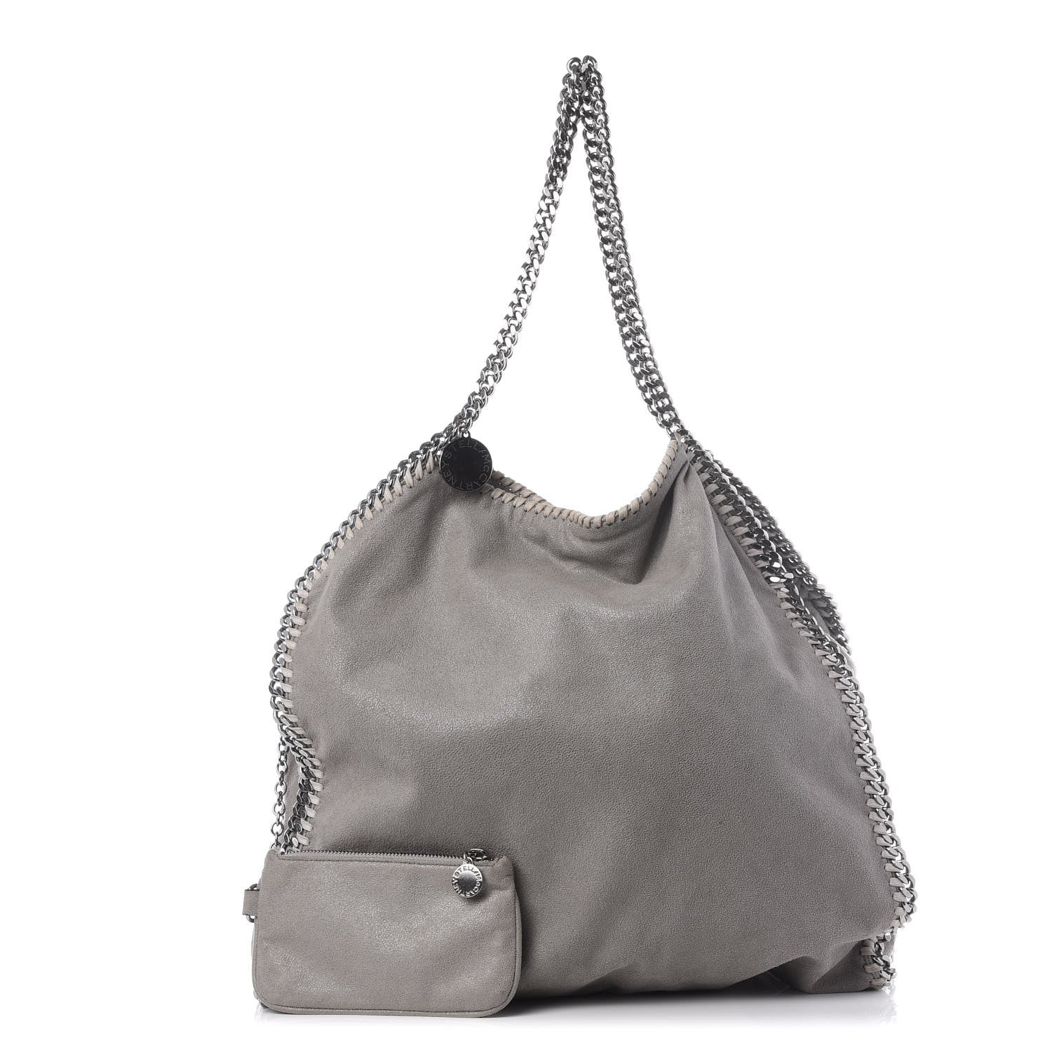 Stella McCartney Shaggy Deer Big Falabella Tote Grey 1 of 9