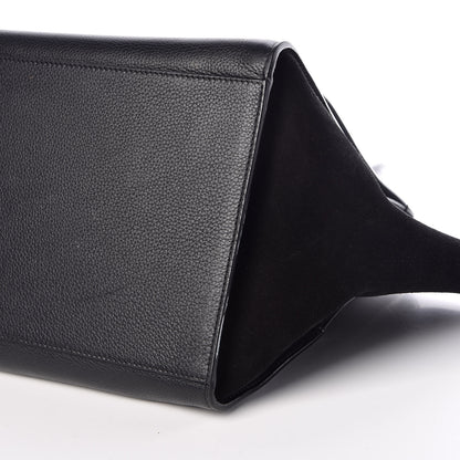 Celine Drummed Calfskin Suede Double Zip Trapeze Black 11 of 23