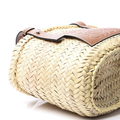 Loewe Raffia Small Basket Tote Bag Natural Tan 5 of 8