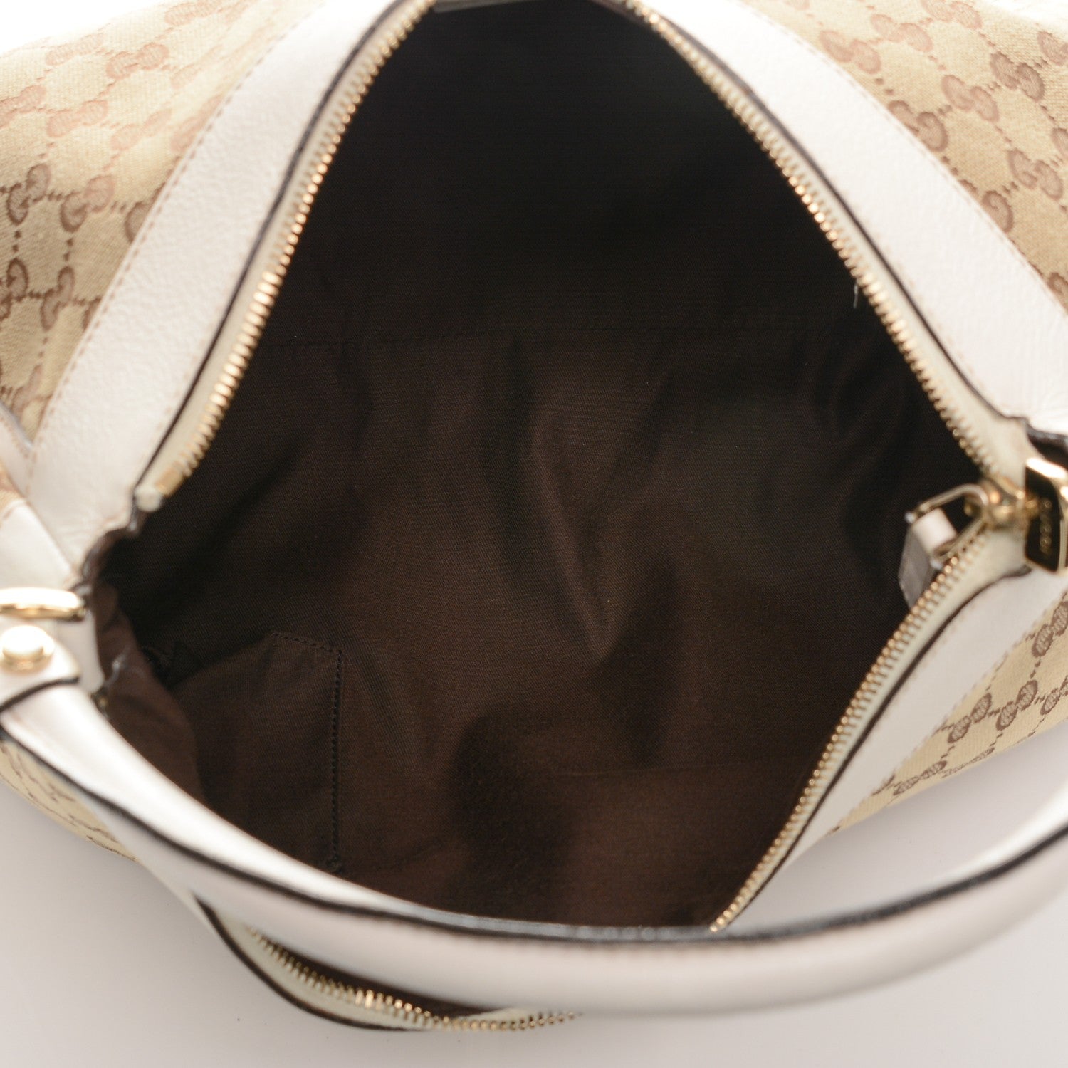 Gucci Monogram Large D Gold Ring Hobo Off White 5 of 6